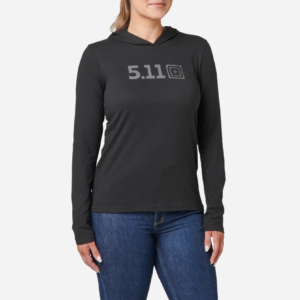 5.11 FEMENINO CAMISETA DE MANGA LARGA CON CAPUCHA