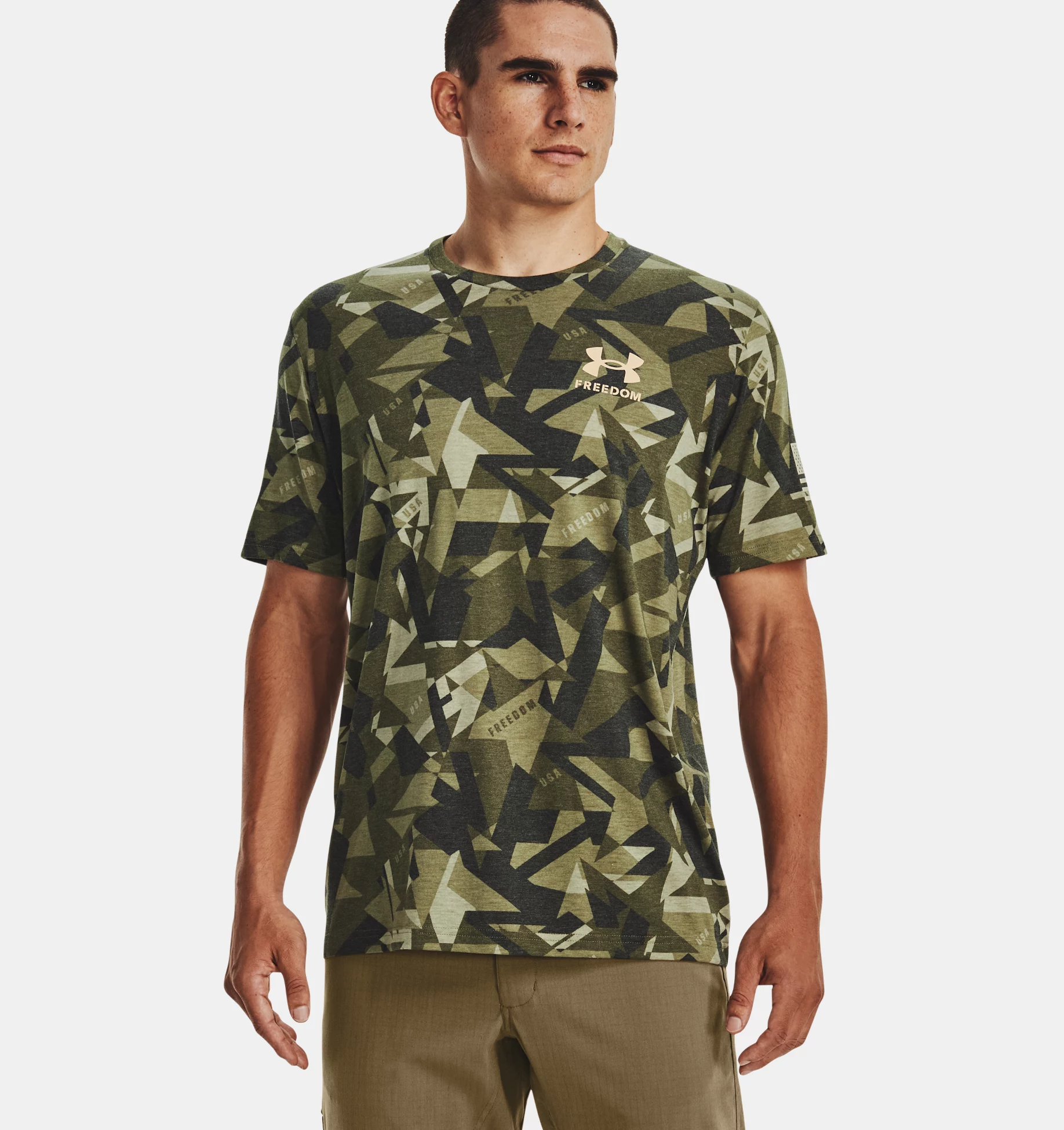 UA Freedom Amp T-Shirt verde 1