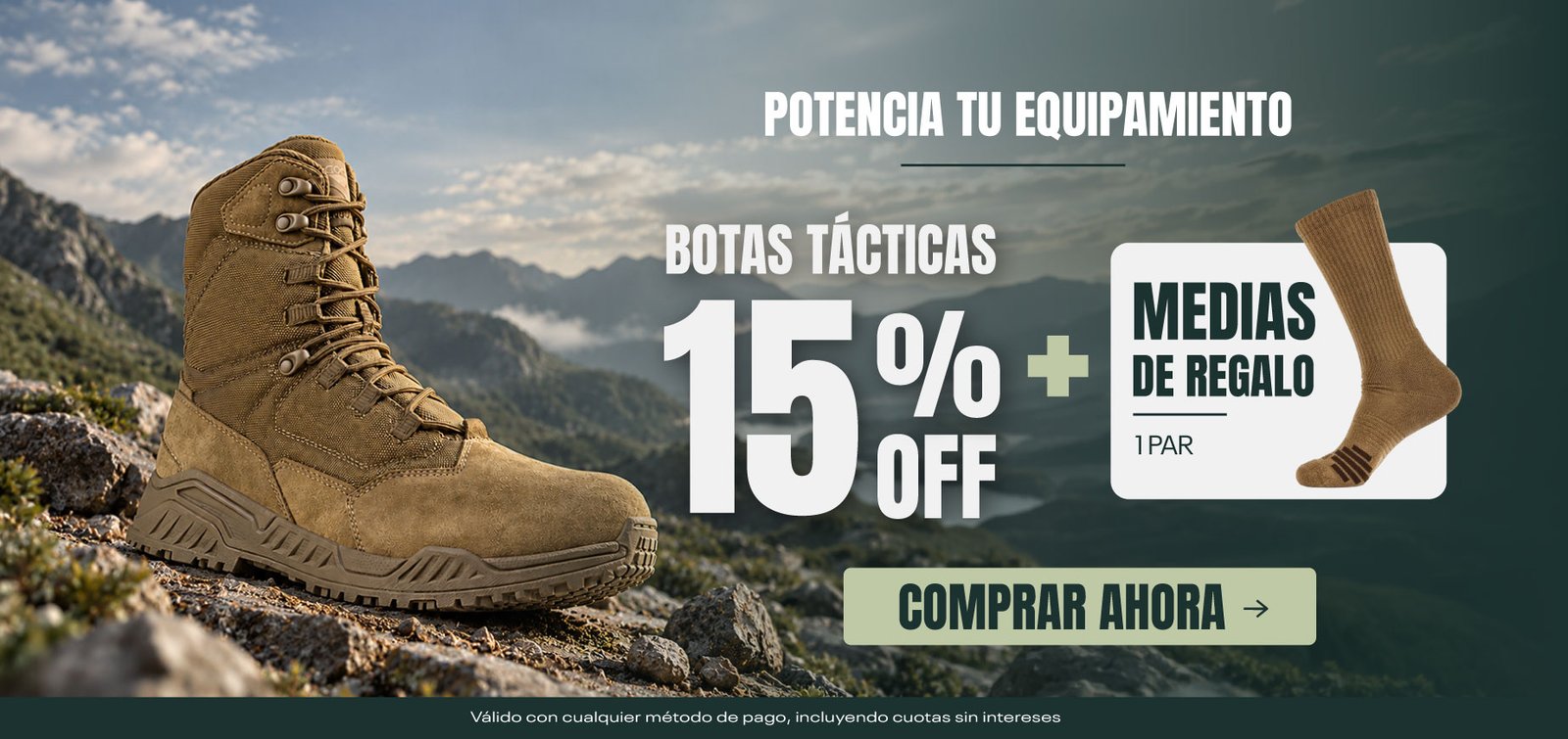 Promoción Botas + medias de regalo
