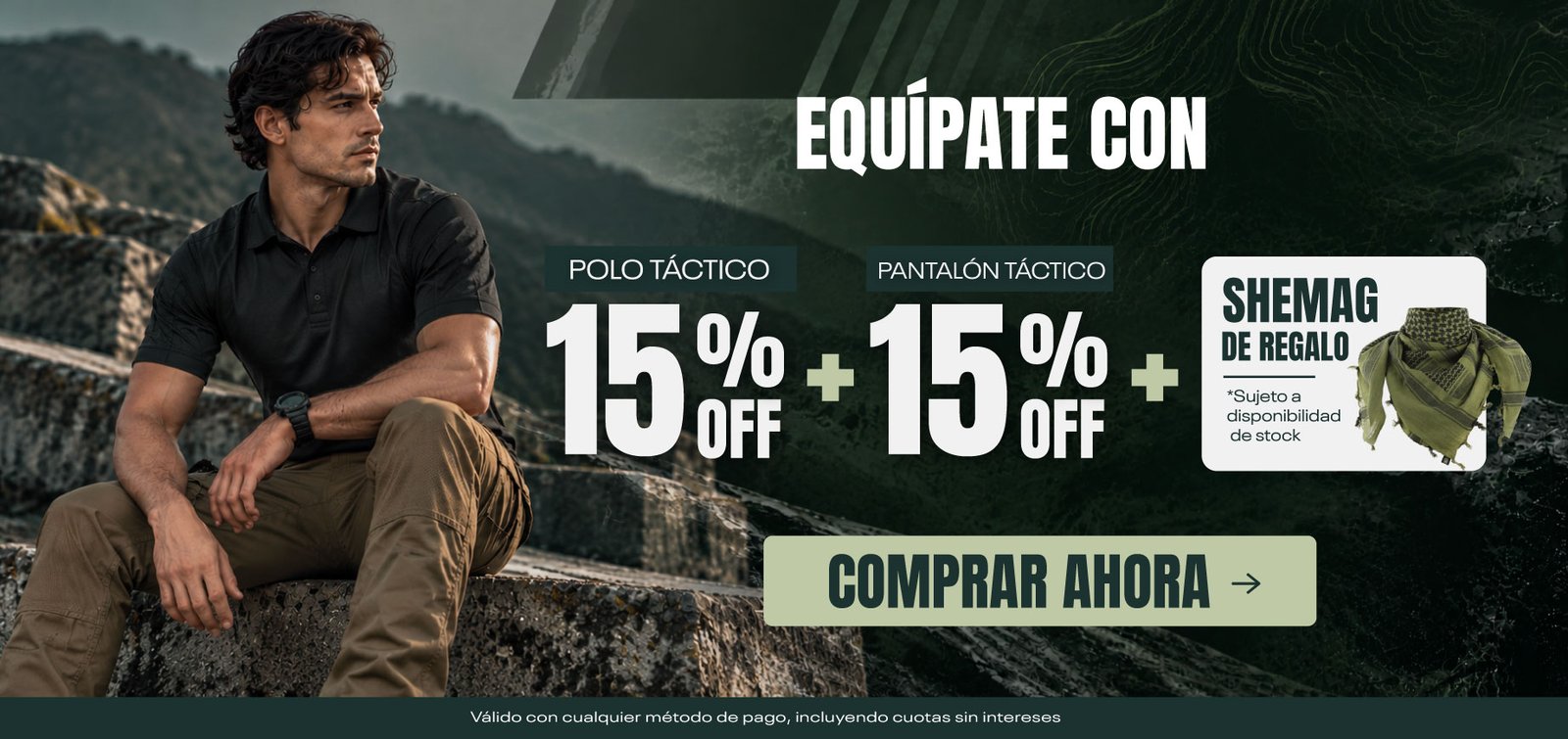 Promoción Pantalón + polo + shemag